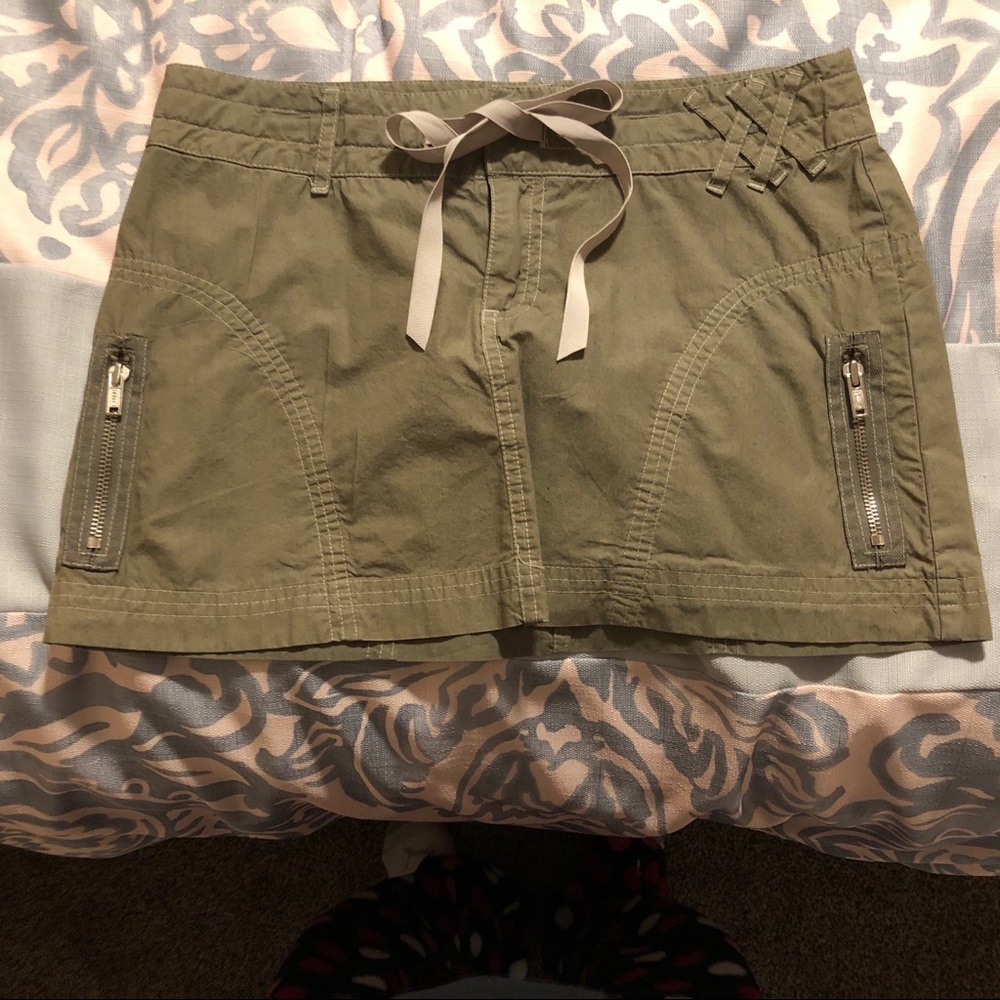 Green Wet Seal Mini Skirt
